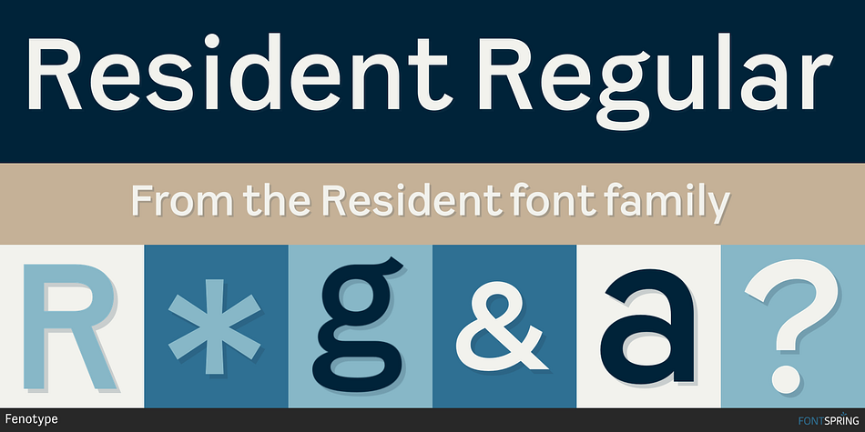 Resident Regular Font