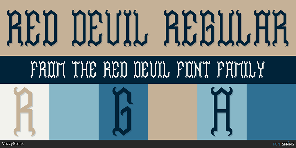 Red Devil Regular Font