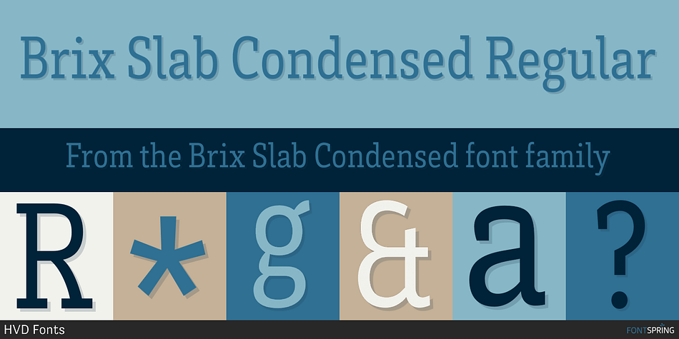 Brix Slab Condensed Regular Font