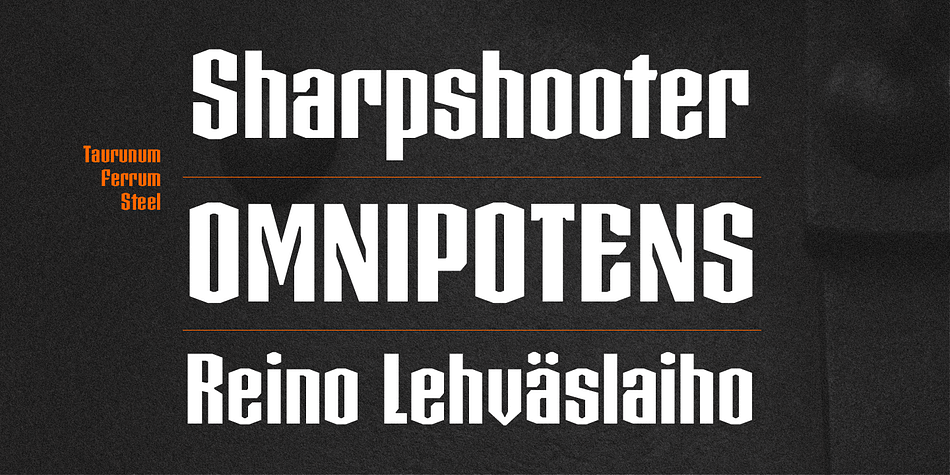 The Iron style has an medieval (blackletter) flavour, while Steel has more of a modern sans look.
