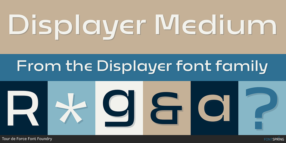 Displayer Medium Font