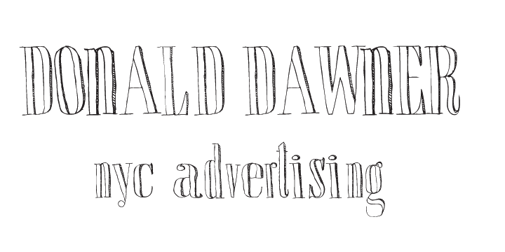 Displaying the beauty and characteristics of the Donald font family.