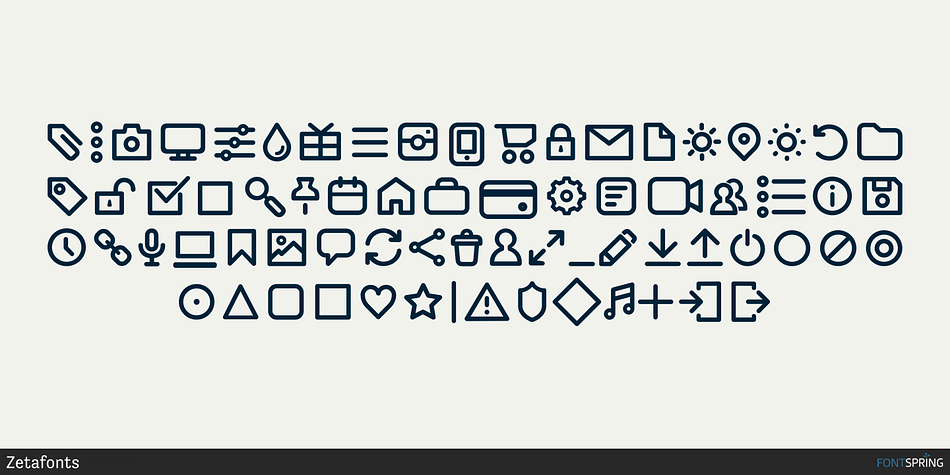 Iconic Pictograms Medium Font