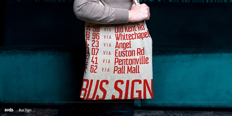 Bus Sign Font