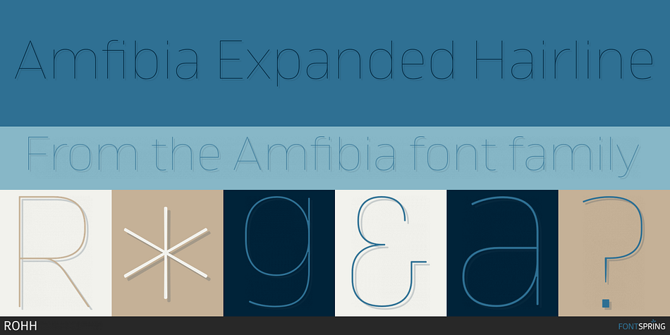 Amfibia Expanded Hairline Font