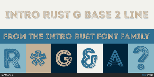 Fonts Similar To Intro Rust Free