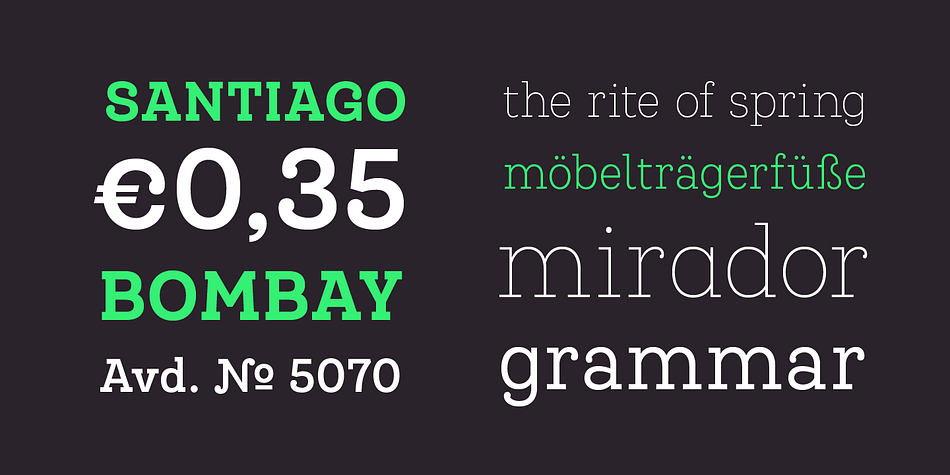 Displaying the beauty and characteristics of the Queulat Condensed font family.