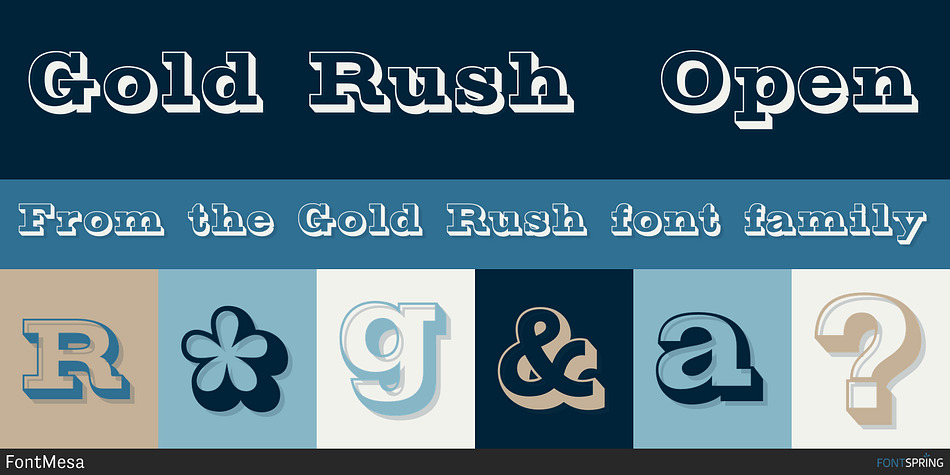 Gold Rush Open Font