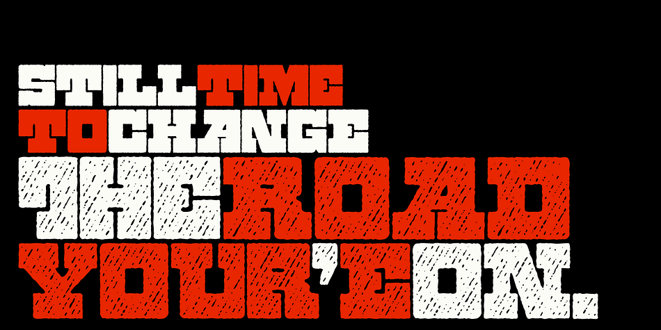 Zennat Pro font family example.