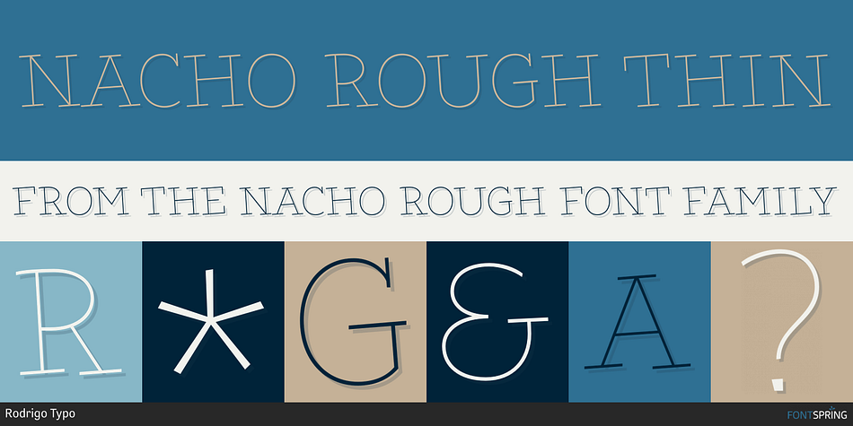 Nacho Rough Thin Font
