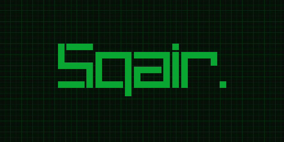 Sqair is an experimental display typeface designed by Superfried.