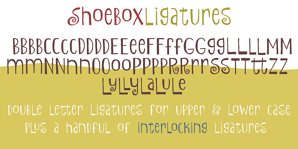 Shoebox is a a two font family.