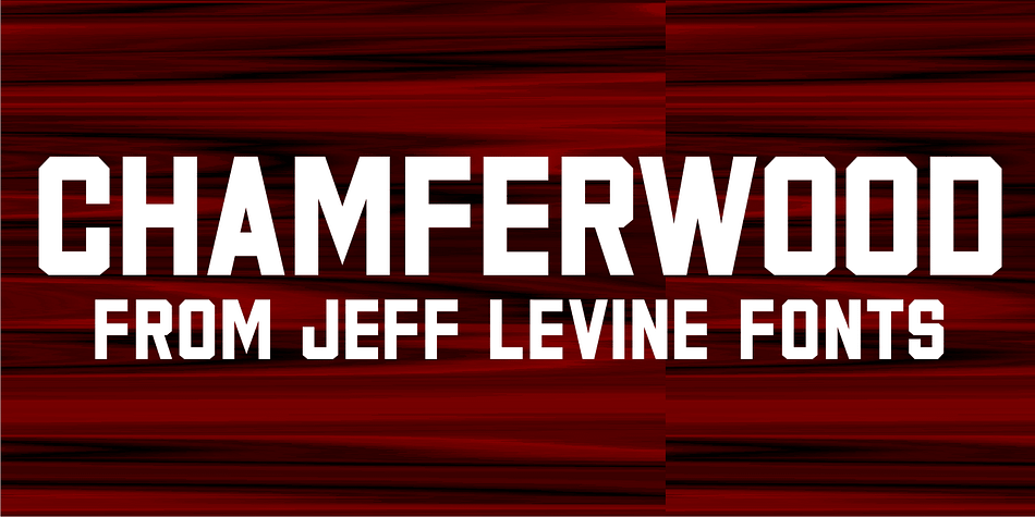 Chamferwood JNL is another interpretation of the block lettering style most popular during the late 1800s and the early 1900s.