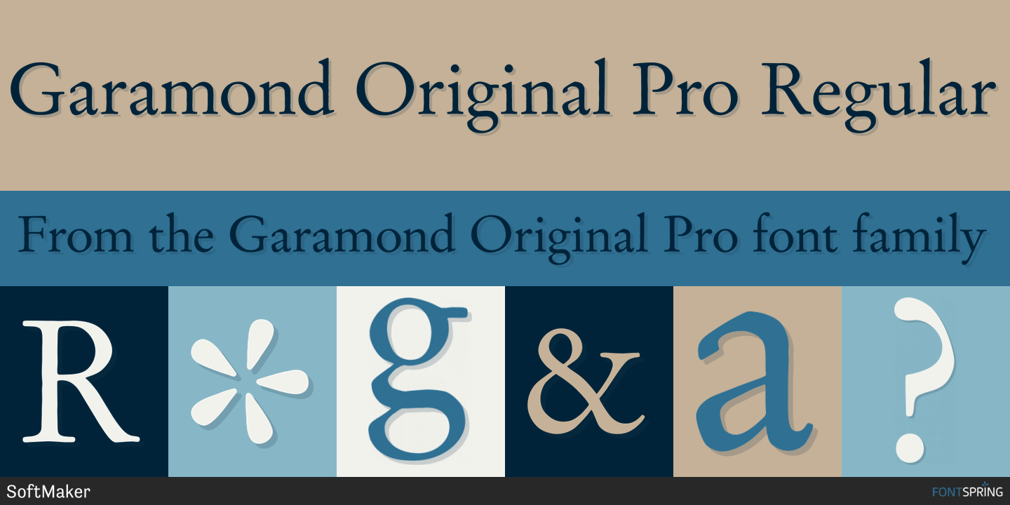 Fonts similar to Garamond Original Pro