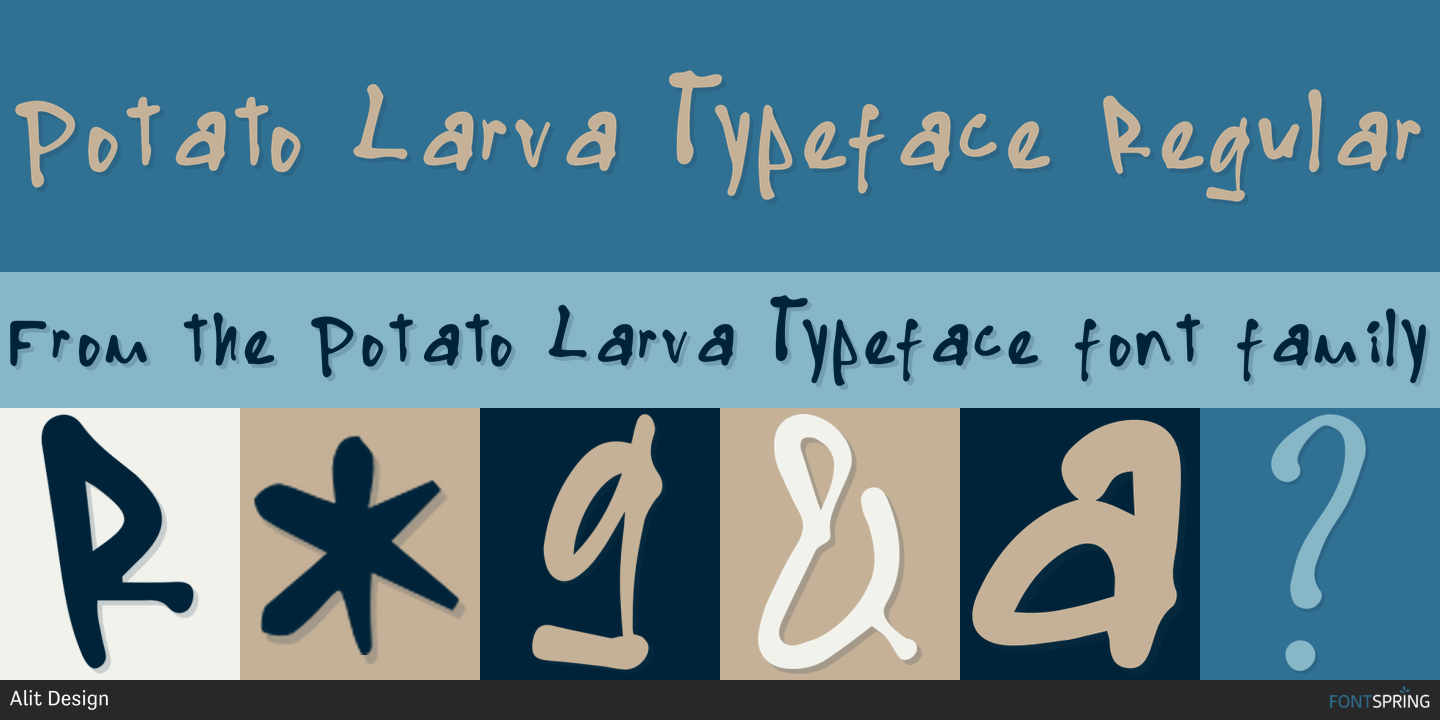 Potato Larva Typeface Font