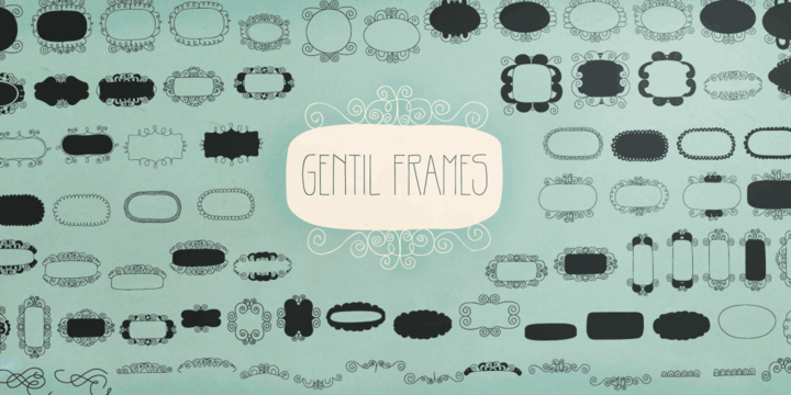 Gentil font family sample image.