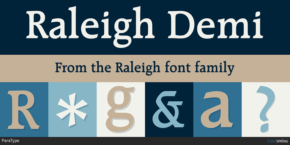 Raleigh Demi Font