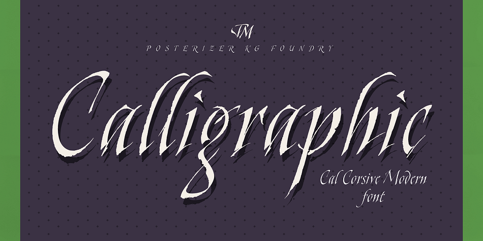 All graphemes are taken from calligraphic pages written on Cursive Modern calligraphic style.