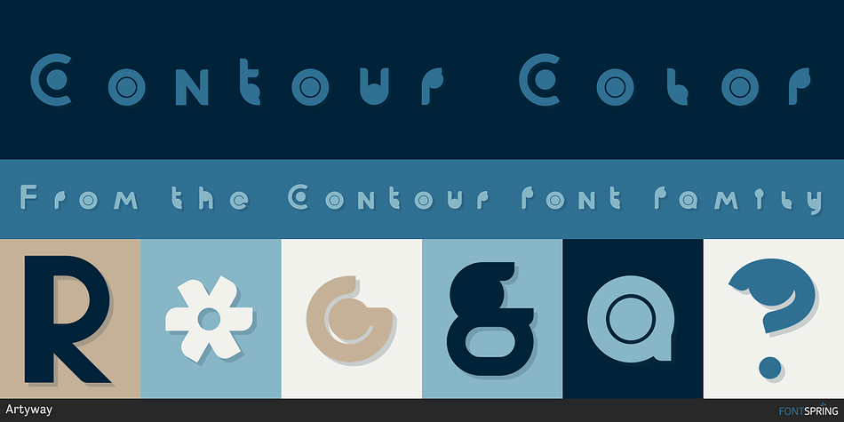 Contour Color Font