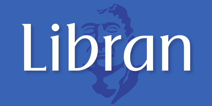 Displaying the beauty and characteristics of the Libran font family.