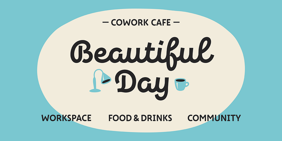 Jonesy is good for menu, packaging, posters and as a starting point for lettering and logos.