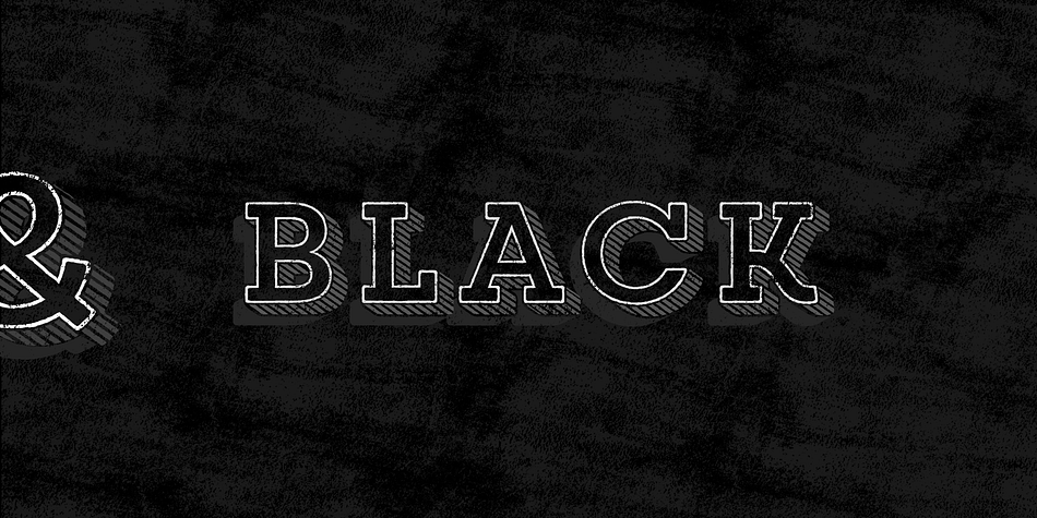 Emphasizing the favorited Core Magic Rough font family.