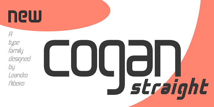 Cogan Straight font family by Leandro Ribeiro Machado