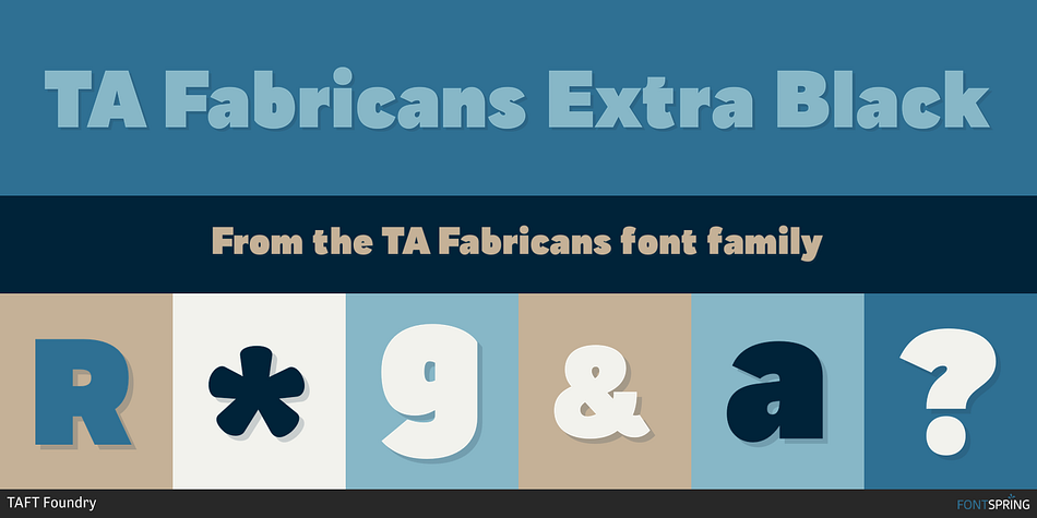 TA Fabricans Extra Black Font