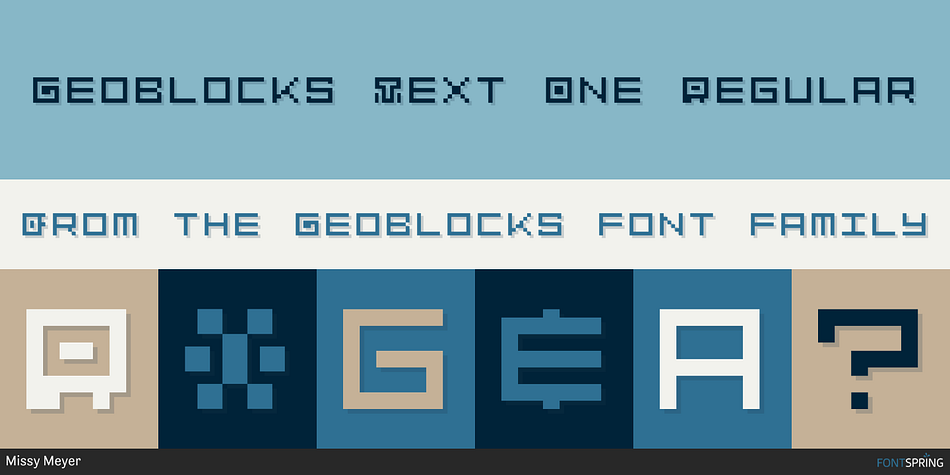 Geoblocks Text One Regular Font