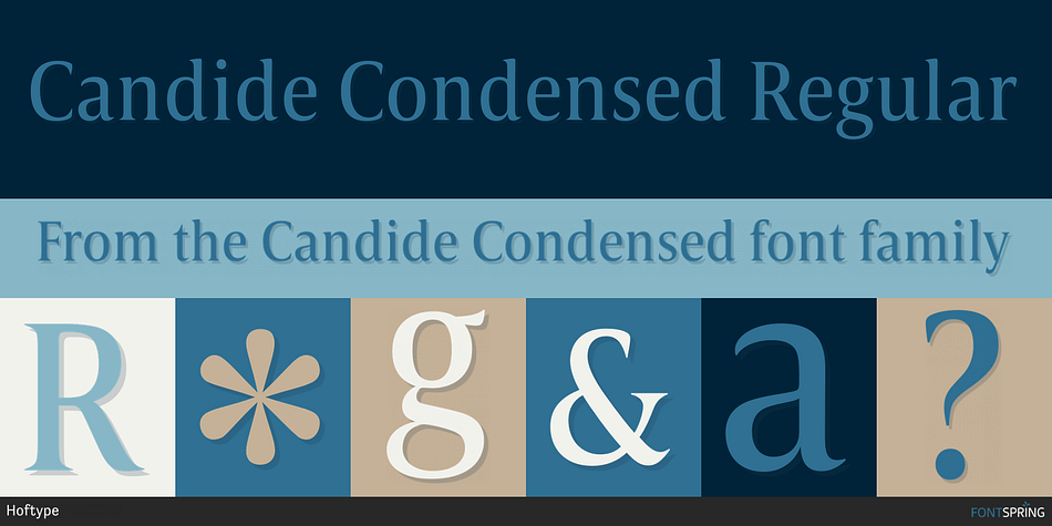 Candide Condensed Regular Font