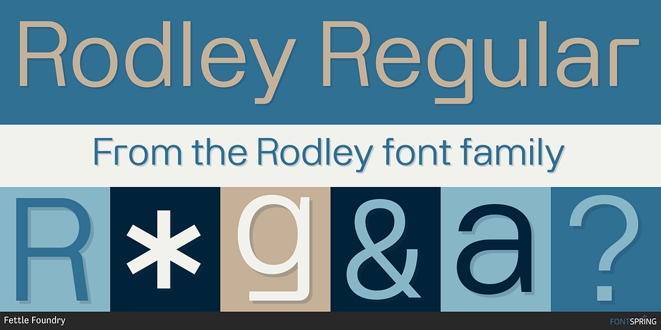 Rodley Regular Font