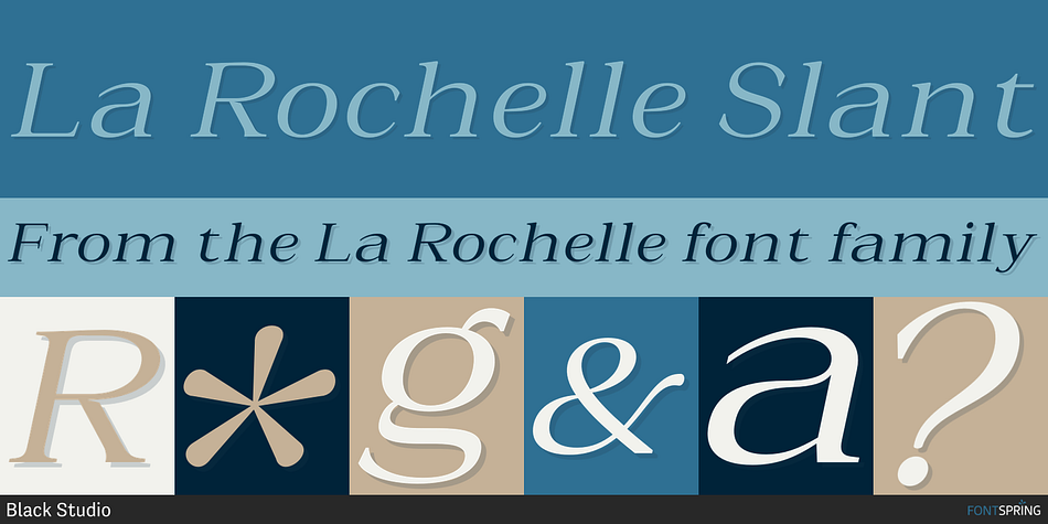 La Rochelle Slant Font