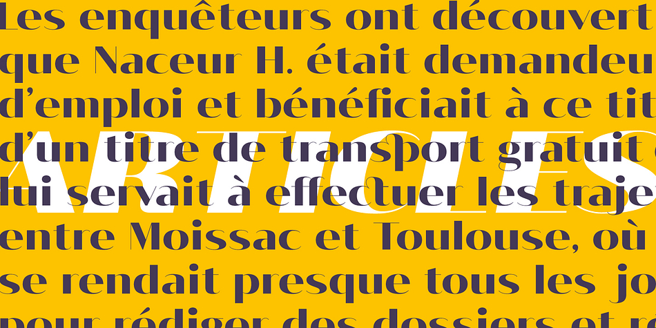 Vage font family sample image.