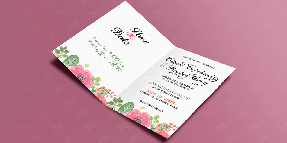 You can highlight any occasion with this beautiful script.