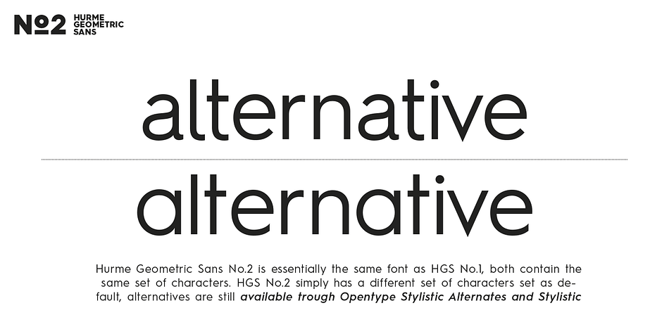Highlighting the Hurme Geometric Sans 1 & 2 font family.