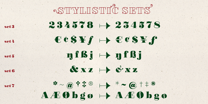 LiebeDoni font family sample image.