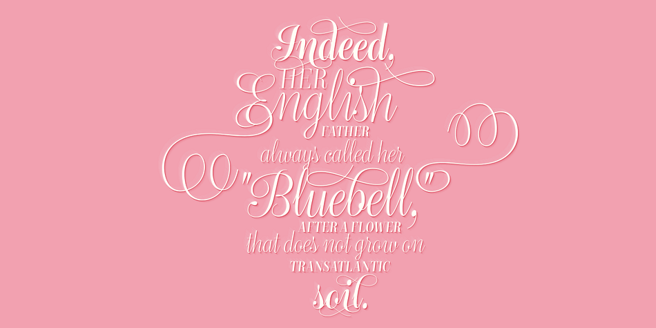 Each font also comes with a set of ornaments that are found in the glyph palette.