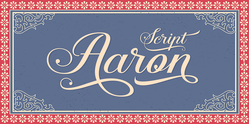 Aaron Script is highly legible Script typeface, a simply beautiful, classy and elegant typeface.