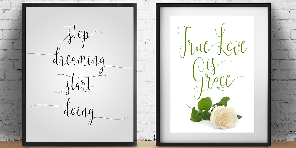 Pulsating movement and in line with your life, this hand made font family is soft, smooth and dazzling.