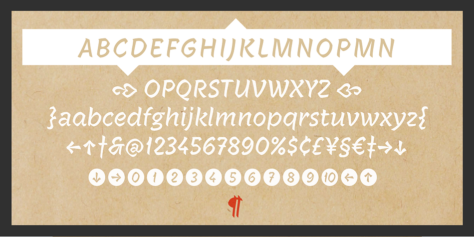 Janko FY font family example.