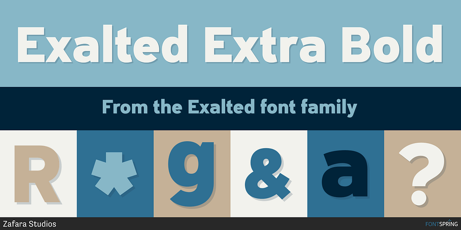 Exalted Extra Bold Font