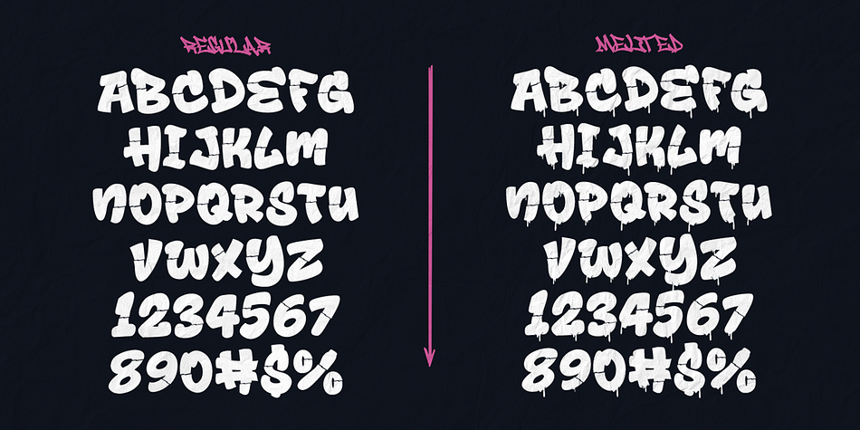 Drop Shade Font