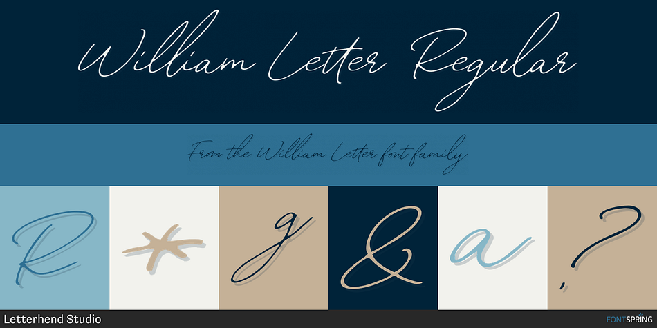 William Letter Regular Font