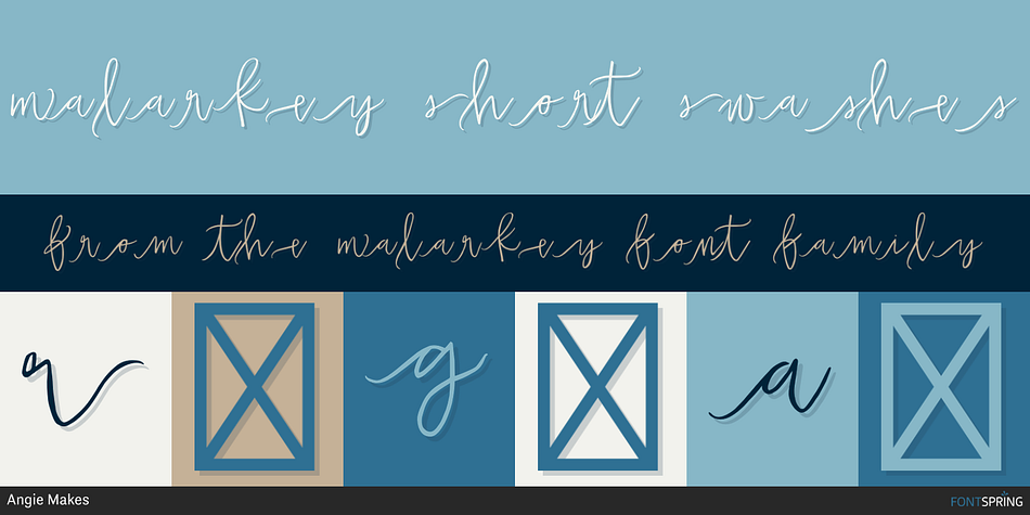 Malarkey Short Swashes Font