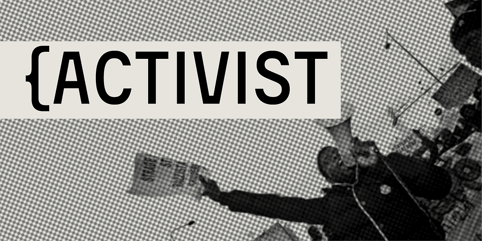 Activist is a functional display sans face with a minimalist esthetic.