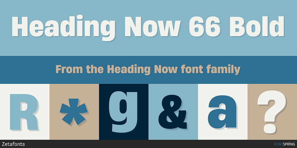 Heading Now 66 Bold Font