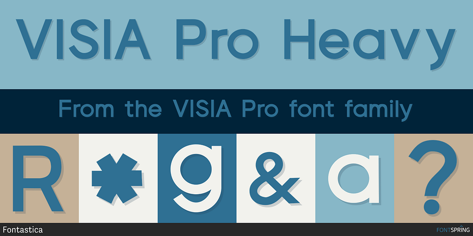 VISIA Pro Heavy Font