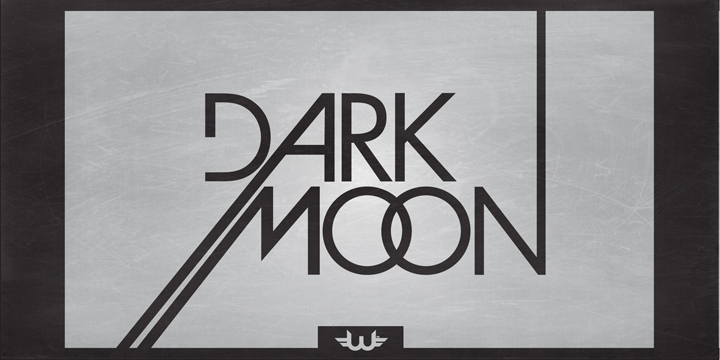 Dark Moon TypeFace created by Wesley Pastrana is one of my best projects in future sans inspired by avant garde variations also poster is created for different types of urban jobs.