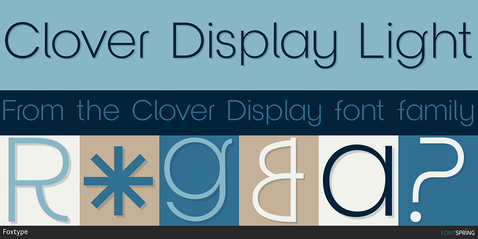Clover Display Light Font