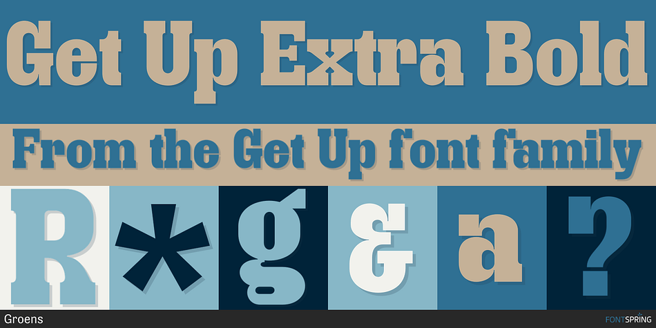 Get Up Extra Bold Font